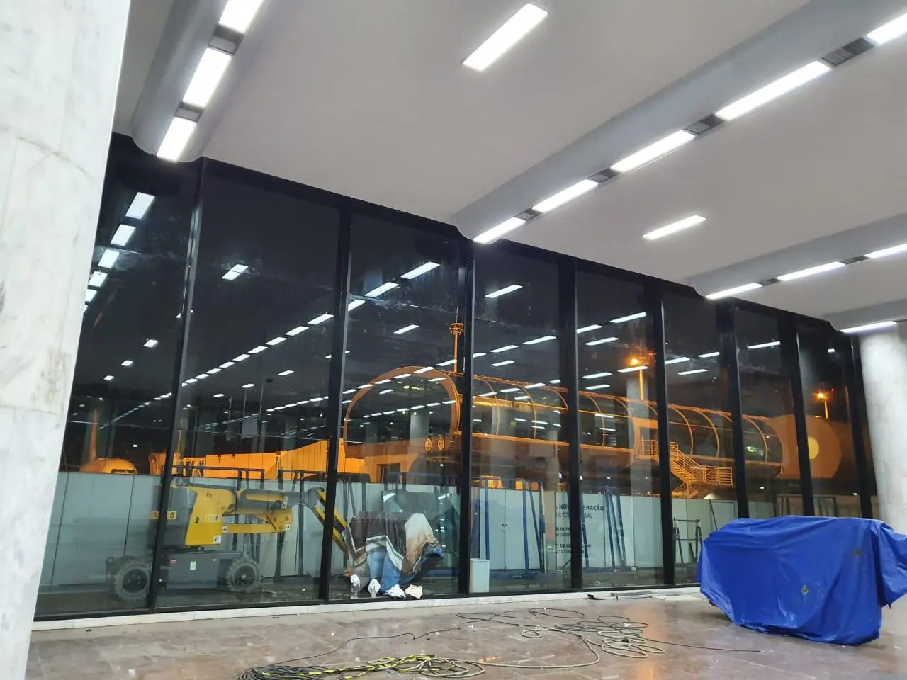 Obra no Aeroporto Santos Dumont
